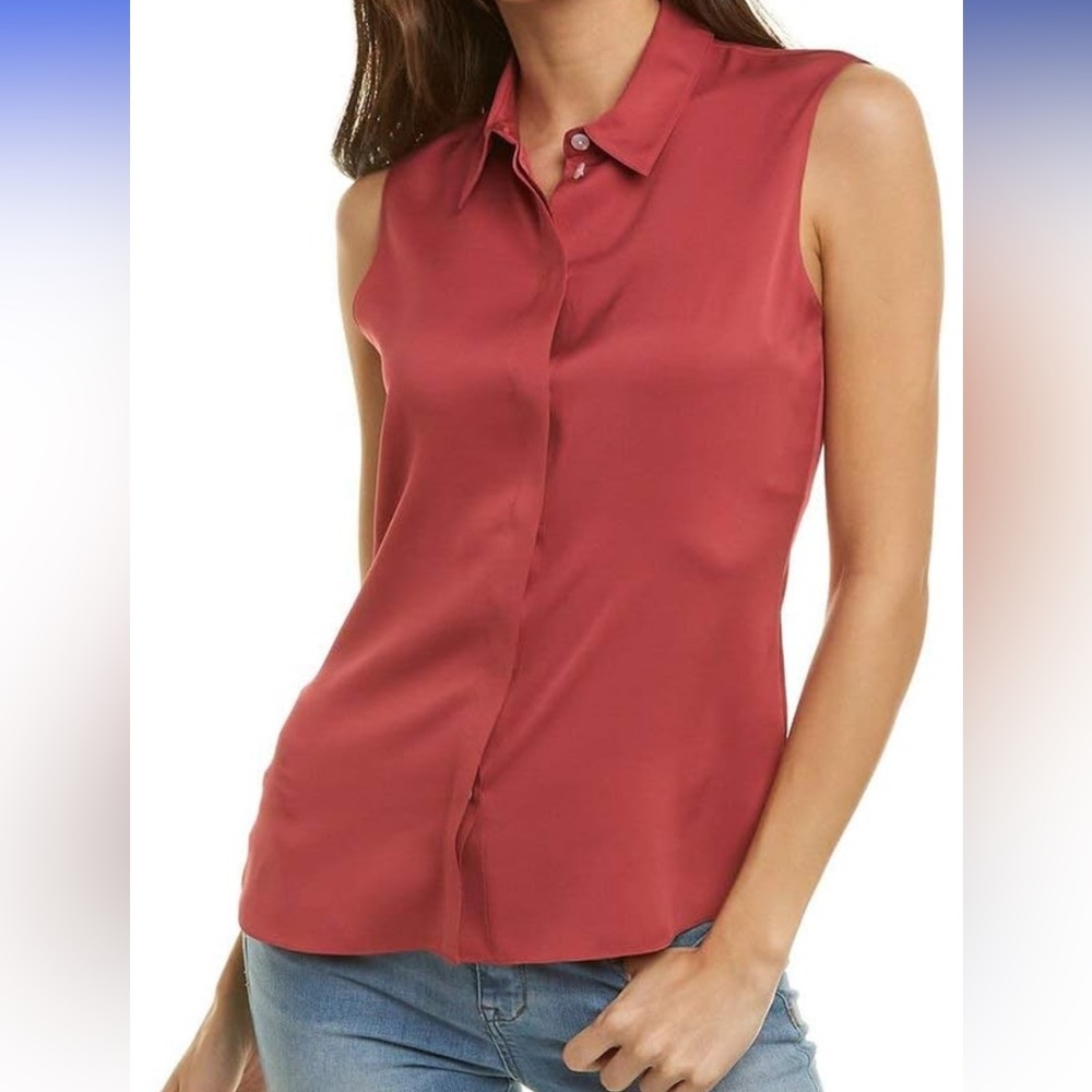 Theory silk button down